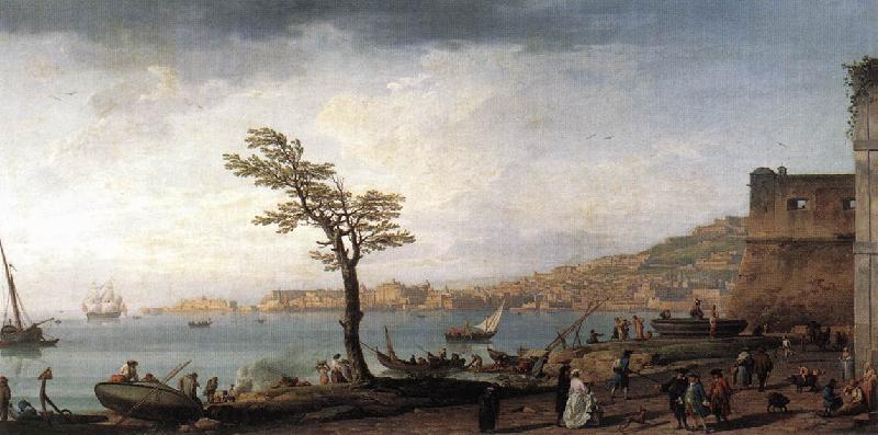 VERNET, Claude-Joseph View of Naples uit France oil painting art